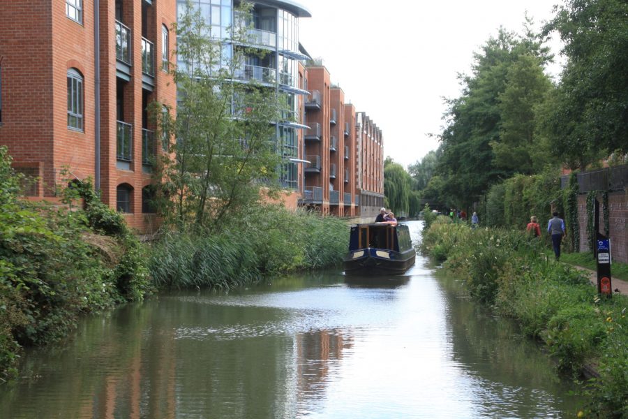 The Oxford Canal on the western outskirts of Oxford