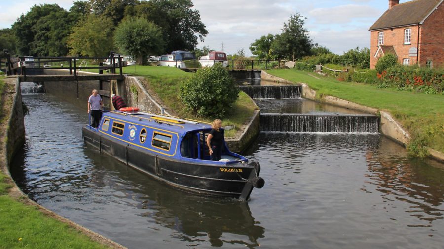 Canal cruising on the River Wey Navigation