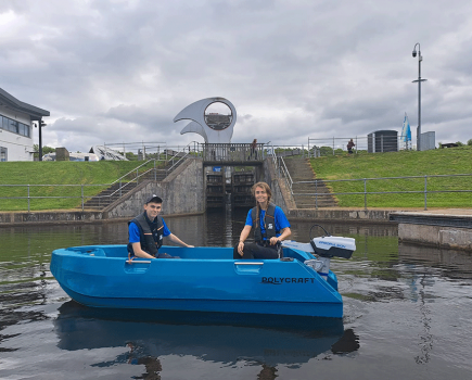 Falkirk Wheel launches eBoat hire fleet