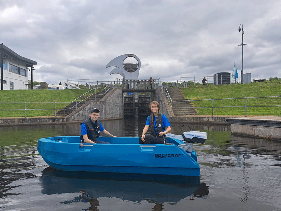 Falkirk Wheel launches eBoat hire fleet