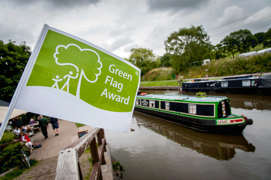 Green Flags for almost 600 miles of charity’s waterways