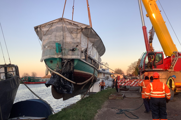 Historic sailboat saved from destruction