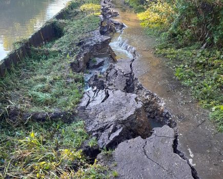 Canals left damaged by Storm Babet: counting the cost of climate change