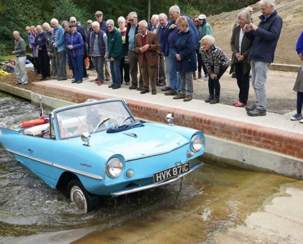 Amphicar stars at Wey & Arun Canal’s Thriscutt Slipway opening