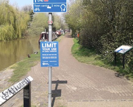 All quiet on the canals – but not on the towpaths