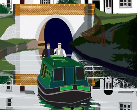 How to draw your narrow boat without using paints or brushes.