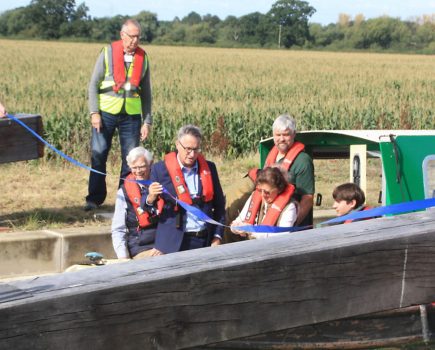 Grantham Canal Lock 15 opening looks to the future