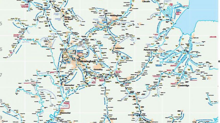New Canal Boat Map